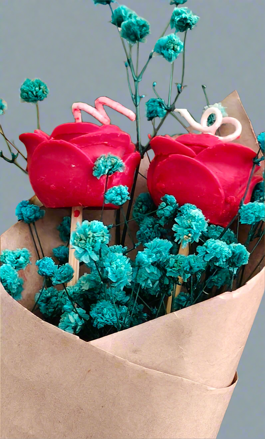 Scented Rose Candle Bouquet | Everlasting Floral Gift With Pack Of 2 Candles