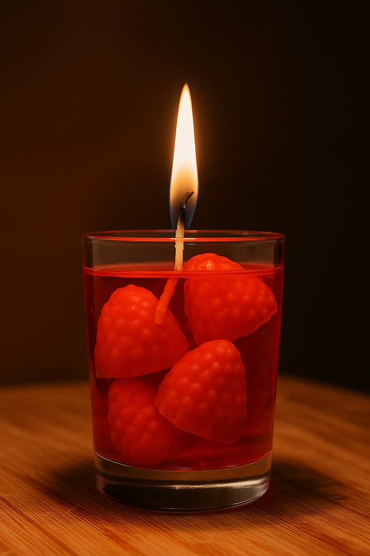 Red Strawberry Wax Candle | Strawberry Bliss Candle | Fruity & Fresh Aroma